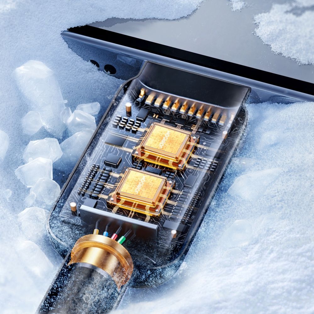 Kabelis Joyroom Joyroom Multi-Color Series A14 USB-A / USB-C 3A Cable 1.2 m - Black