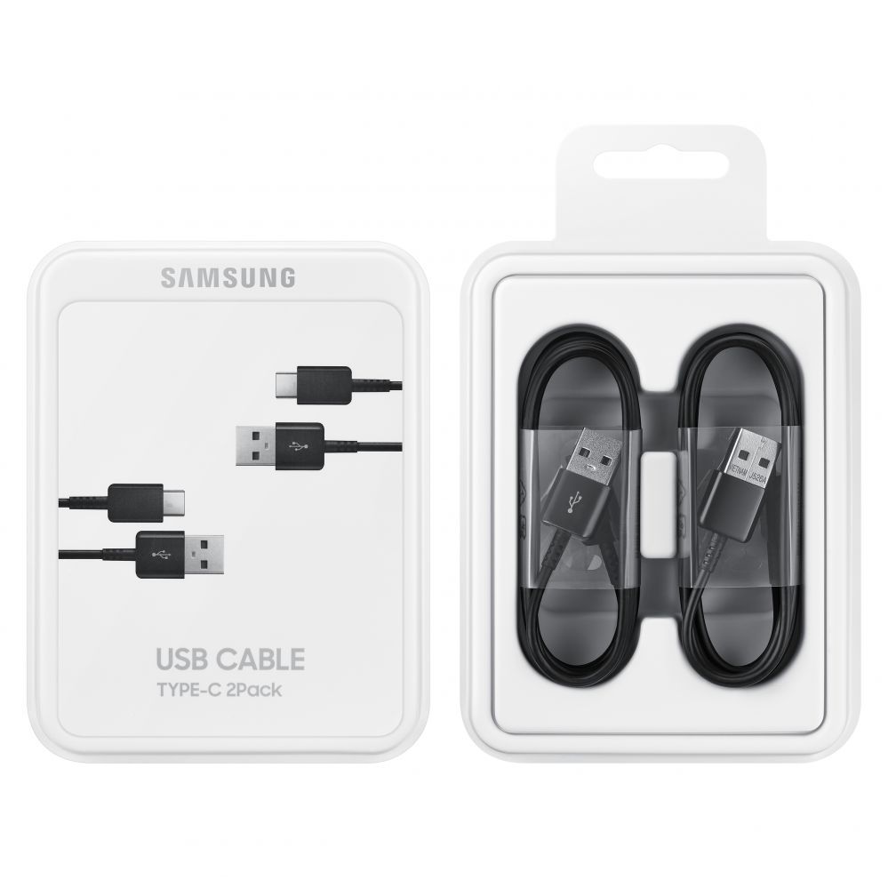 Kaabel Samsung Samsung USB C cable 480Mbps 5A 1.5m (EP-DG930MBEGWW) - black (set of 2)