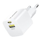 Adapteriai Wozinsky  Wozinsky WWCEAC GaN USB-A USB-C 33W Wall Charger - White 