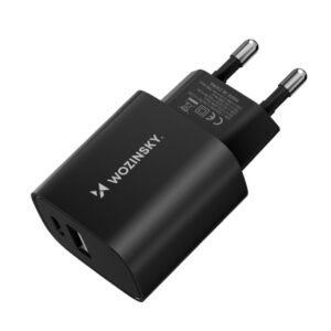 Adapter Wozinsky  Wozinsky WGWCB USB-A USB-C 20W wall charger - black 