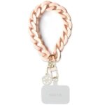 Чехол на заднюю панель Guess  Guess GUOUCBMC4MP Universal Big Hand Strap case - pink Acrylic 4G Charm 