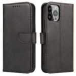 Back panel cover Hurtel  Magnet Case with flap and wallet for Oppo A98 5G - black 