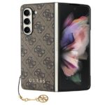 Aizmugurējais vāciņš Guess  Guess GUHCZFD5GF4GBR F946 Z Fold5 brown/brown hardcase 4G Charms Collection 