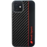 Nugarėlės dėklai Audi  Audi Carbon Fiber Stripe iPhone 11 / Xr 6.1" black/black hardcase AUS-TPUPCIP11-R8/D1-BK
