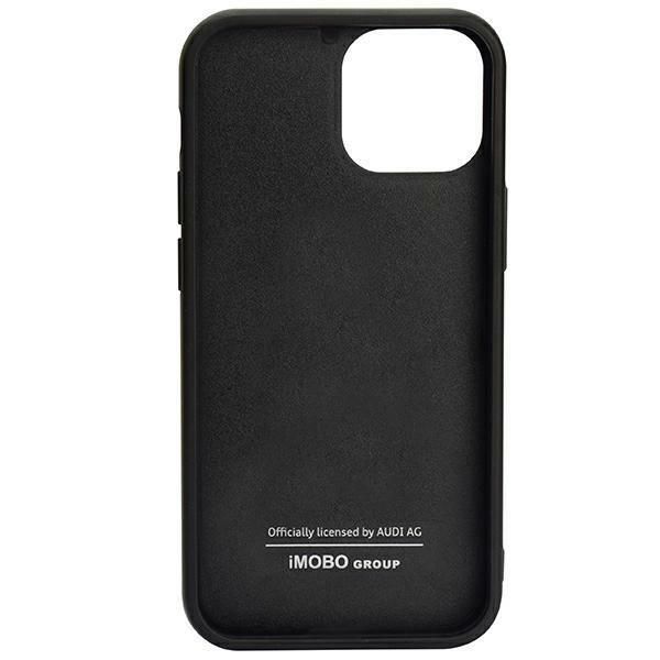 Back panel cover Audi Audi Carbon Fiber Stripe iPhone 12/12 Pro 6.1" black/black hardcase AUS-TPUPCIP12P-R8/D1-BK