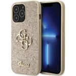 Tagakaaned Guess  Guess GUHCP13XHG4SGD case for iPhone 13 Pro Max 6.7" - gold Glitter Script Big 4G 