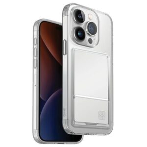 Aizmugurējais vāciņš UNIQ  Uniq Air Fender ID Cardslot case for iPhone 15 Pro Max - transparent 