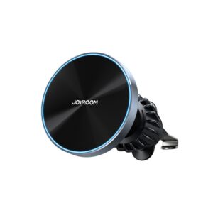 Kabelis Joyroom  Joyroom magnetic car holder 15W wireless charger for air vent black (JR-ZS240 Pro) 