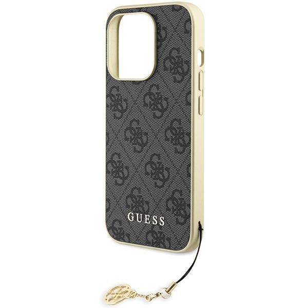 Tagakaaned Guess Guess GUHCP15LGF4GGR iPhone 15 Pro 6.1" gray/gray hardcase 4G Charms Collection
