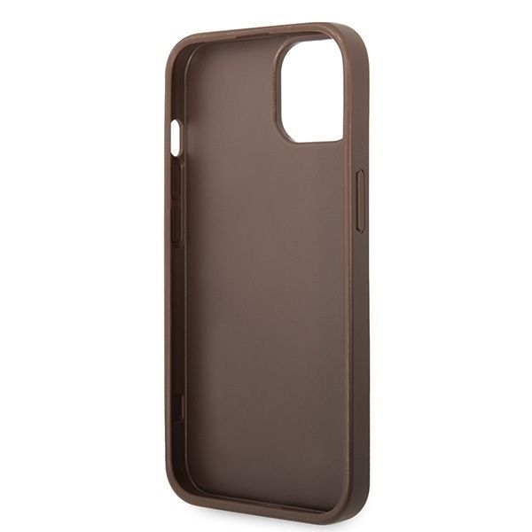 Tagakaaned Guess Guess GUHCP15S4GMGBR iPhone 15 6.1" brown/brown hardcase 4G Big Metal Logo