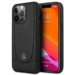 Nugarėlės dėklai Mercedes-Benz  Mercedes MEHCP15XARMBK iPhone 15 Pro Max 6.7" black/black hardcase Leather Urban 