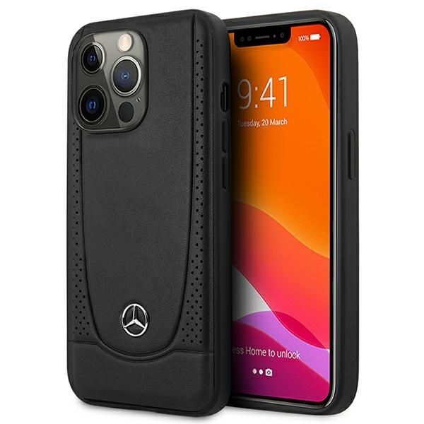 Tagakaaned Mercedes-Benz Mercedes MEHCP15XARMBK iPhone 15 Pro Max 6.7" black/black hardcase Leather Urban