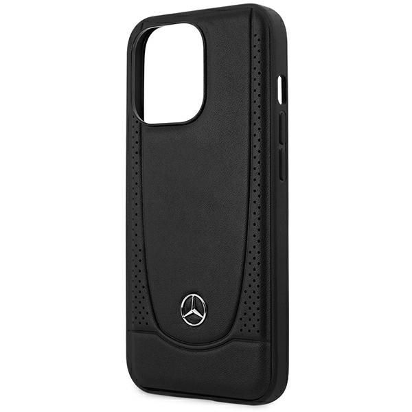 Tagakaaned Mercedes-Benz Mercedes MEHCP15XARMBK iPhone 15 Pro Max 6.7" black/black hardcase Leather Urban