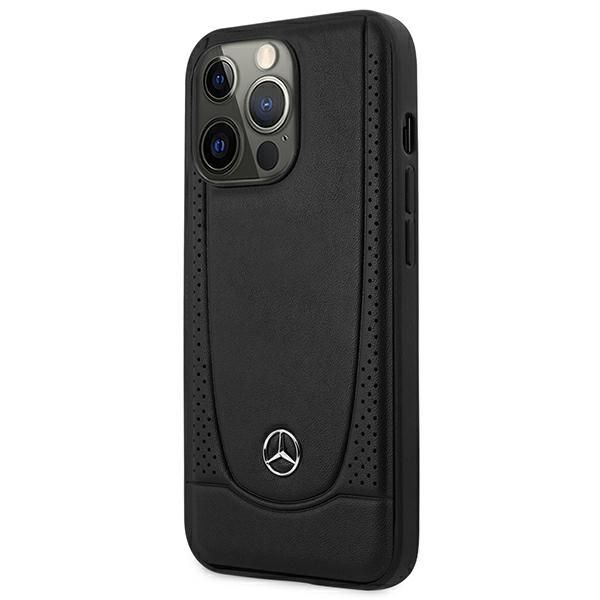 Tagakaaned Mercedes-Benz Mercedes MEHCP15XARMBK iPhone 15 Pro Max 6.7" black/black hardcase Leather Urban