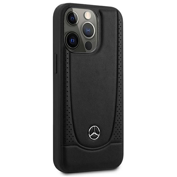 Tagakaaned Mercedes-Benz Mercedes MEHCP15XARMBK iPhone 15 Pro Max 6.7" black/black hardcase Leather Urban