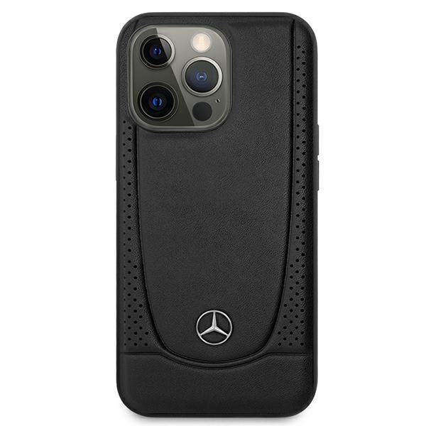 Tagakaaned Mercedes-Benz Mercedes MEHCP15XARMBK iPhone 15 Pro Max 6.7" black/black hardcase Leather Urban