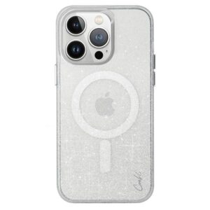 Back panel cover UNIQ  Uniq Coehl Lumino Magnetic Charging case for iPhone 15 Pro - silver 
