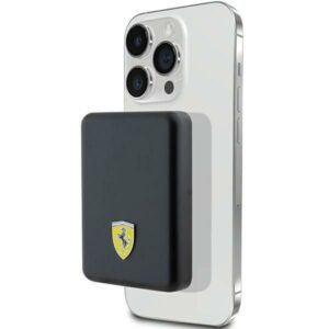 Cits mobilo telefonu aksesuārs Ferrari  Powerbank Ferrari Metal Logo MagSafe 15W 5000mAh - black
