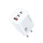 Adaptrid Wozinsky  Wozinsky CGWCW 65W USB-A / 2 x USB-C GaN wall charger - white 
