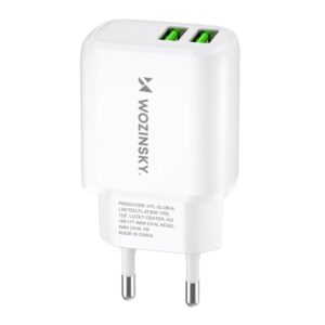 Adapter Wozinsky  Wozinsky CUWCW 2.4A 2 x USB-A wall charger - white 