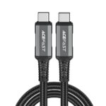 Кабель Acefast  Acefast C1-09 USB-C / USB-C USB4 PD3.1 cable 5A 1m - gray-black 