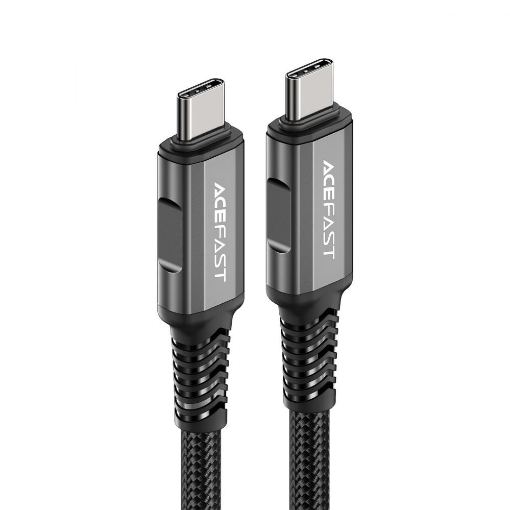 Cable Acefast Acefast C1-09 USB-C / USB-C USB4 PD3.1 cable 5A 1m - gray-black