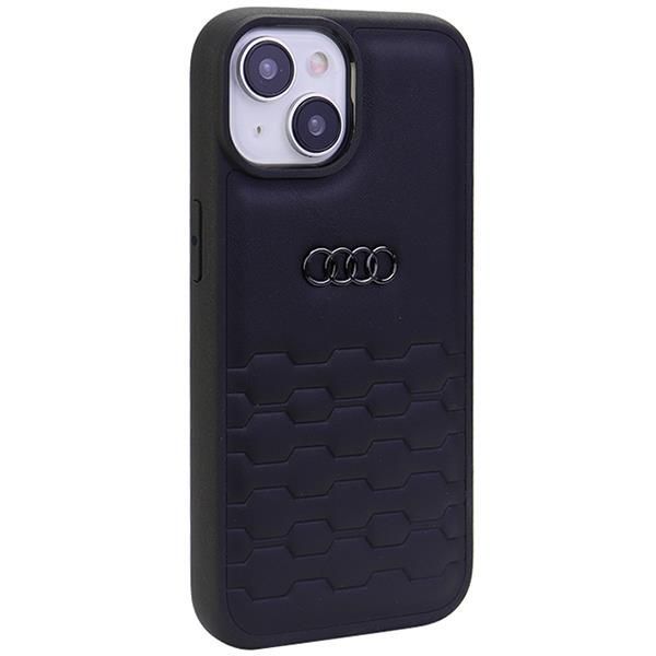 Back panel cover Audi Audi GT Synthetic Leather case for iPhone 15 Plus - black