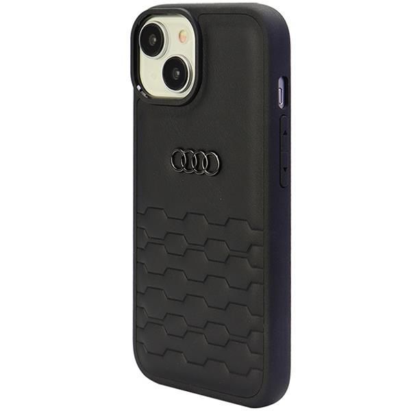 Back panel cover Audi Audi GT Synthetic Leather case for iPhone 15 Plus - black