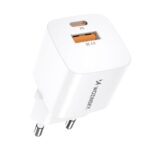Adapter Wozinsky  Wozinsky CMWCW 20W USB-C / USB-A wall charger - white 