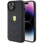 Aizmugurējais vāciņš Ferrari  Ferrari FEHCP15MRDUK iPhone 15 Plus 6.7" black/black hardcase Quilted Metal Logo