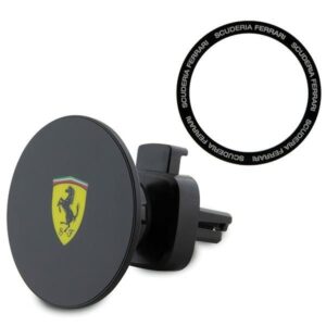 Cits mobilo telefonu aksesuārs Ferrari  Ferrari FECHMMAK magnetic holder for grille black/black 2023 Collection MagSafe
