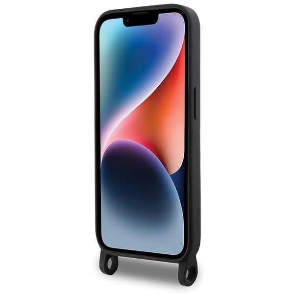 Aizmugurējais vāciņš Karl Lagerfeld Karl Lagerfeld KLHCP15XSCBSCNK iPhone 15 Pro Max 6.7" hardcase black/black Crossbody Silicone Choupette