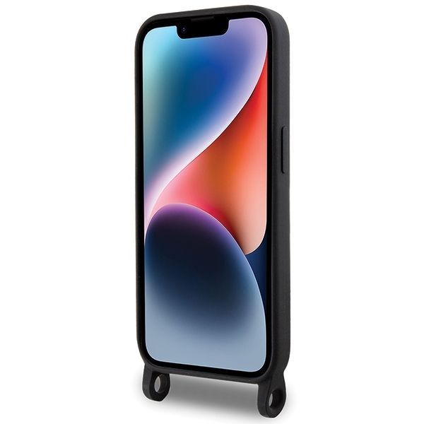 Aizmugurējais vāciņš Karl Lagerfeld Karl Lagerfeld KLHCP15XSCBSKNK iPhone 15 Pro Max 6.7" hardcase black/black Crossbody Silicone Ikonik