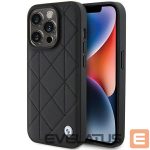 Back panel cover BMW  BMW Leather Quilted case for iPhone 15 Pro Max - black 