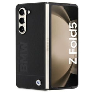 Aizmugurējais vāciņš BMW  BMW Signature Logo Imprint case for Samsung Galaxy Z Fold 5 - black 