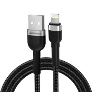Cable Wozinsky  Wozinsky WNBAL2 USB-A / Lightning 2.4A cable 2 m - black 