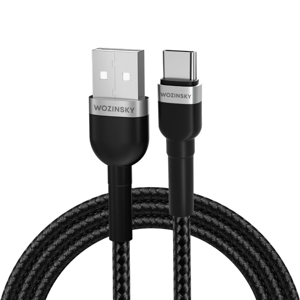 Cable Wozinsky Wozinsky WNBAC1 USB-A / USB-C 2.4A cable 1 m - black