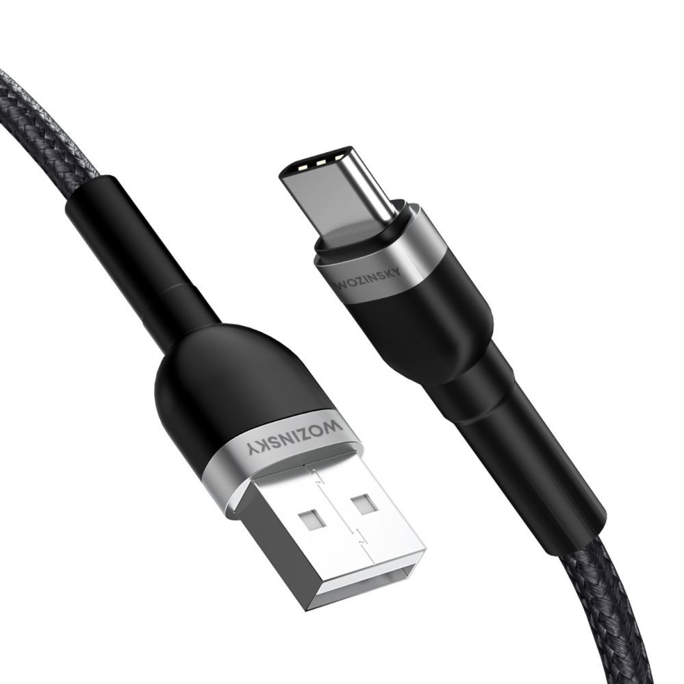 Cable Wozinsky Wozinsky WNBAC1 USB-A / USB-C 2.4A cable 1 m - black