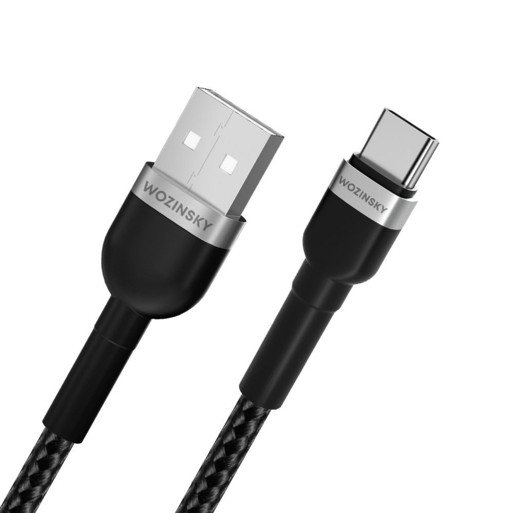 Cable Wozinsky Wozinsky WNBAC1 USB-A / USB-C 2.4A cable 1 m - black