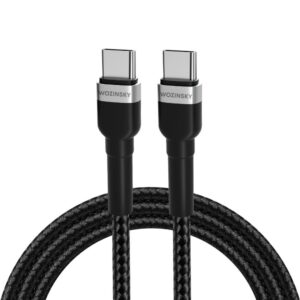 Cable Wozinsky  Wozinsky WNBCC1 USB-C / USB-C PD 65W cable 1 m - black 