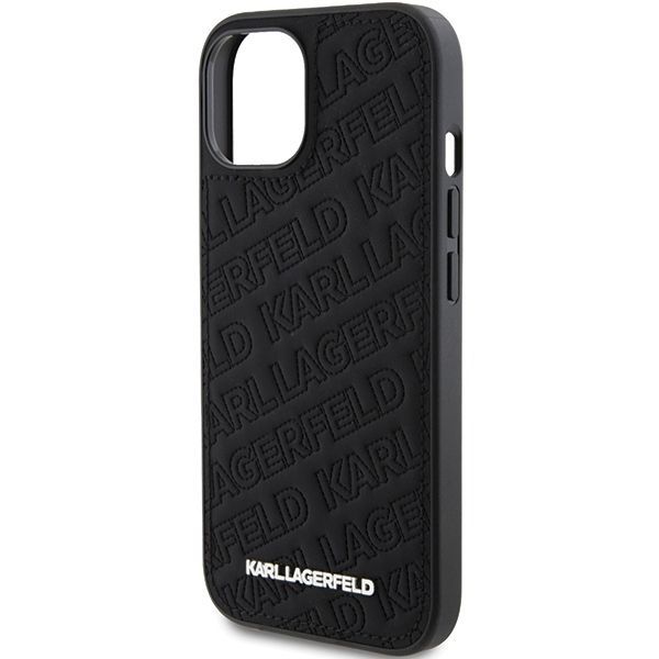 Tagakaaned Karl Lagerfeld Apple Karl Lagerfeld Quilted K Pattern case for iPhone 15 - black