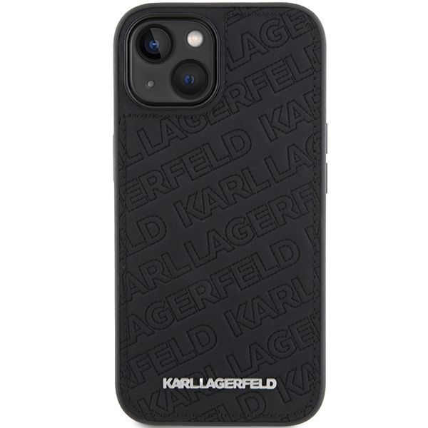 Tagakaaned Karl Lagerfeld Apple Karl Lagerfeld Quilted K Pattern case for iPhone 15 - black