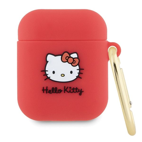 Muu telefoni lisavarustus Hello Kitty Hello Kitty Silicone 3D Kitty Head case for AirPods 1/2 - fuchsia