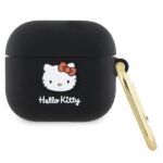 Other Phone Accessory Hello Kitty  Hello Kitty Silicone 3D Kitty Head case for AirPods 3 - black 