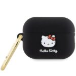 Other Phone Accessory Hello Kitty  Hello Kitty Silicone 3D Kitty Head Case for AirPods Pro 2 (2022/2023) - Black 