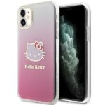 Aizmugurējais vāciņš Hello Kitty  Hello Kitty IML Gradient Electrop Kitty Head Case for iPhone 11 / Xr - Pink 