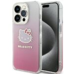 Aizmugurējais vāciņš Hello Kitty  Hello Kitty IML Gradient Electrop Kitty Head case for iPhone 14 Pro - pink 
