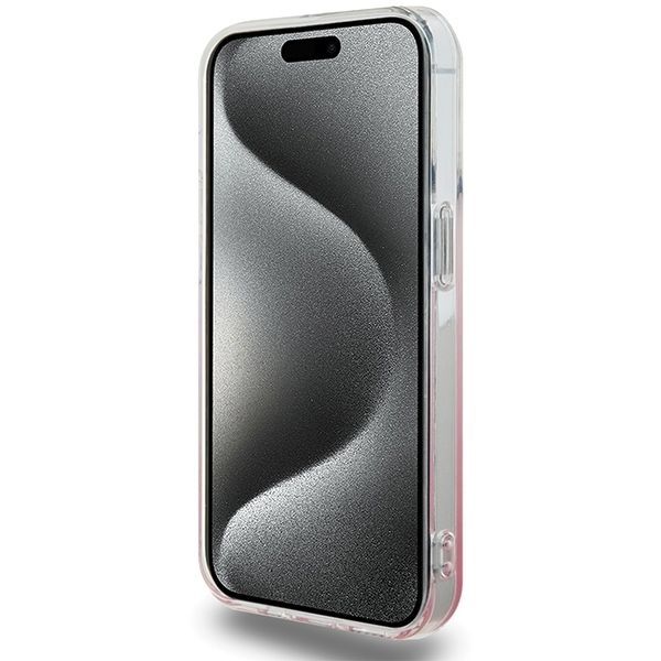 Aizmugurējais vāciņš Hello Kitty Hello Kitty IML Gradient Electrop Kitty Head case for iPhone 14 Pro - pink