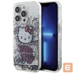 Back panel cover Hello Kitty  Hello Kitty IML Kitty On Bricks Graffiti case for iPhone 15 Pro - white 