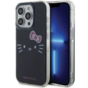 Tagakaaned Hello Kitty  Hello Kitty IML Kitty Face case for iPhone 15 Pro - black 